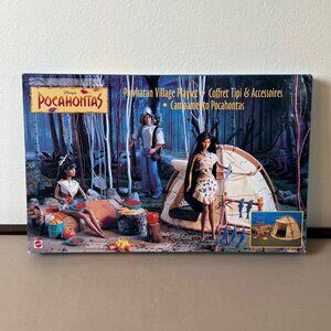 1994 Mattel Pocahontas Village Playset #67217, Unused, Complete, No Dolls